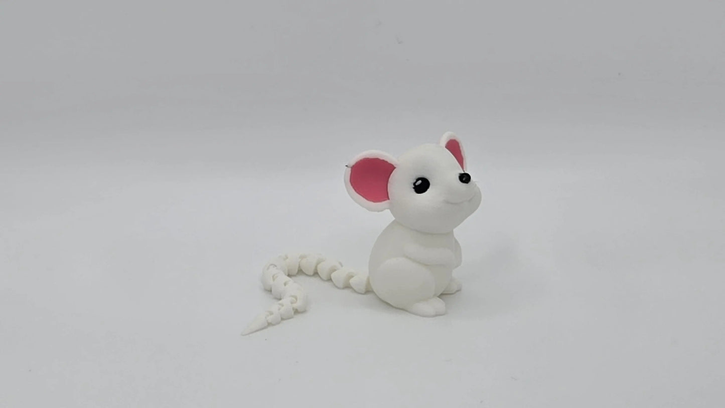 Flexible Mouse | 3D Printed Mouse | Cute Mouse | Mini Mouse | Kids Toy | Baby Mouse | Articulated Tail
