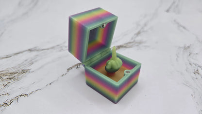 Fuck Off Box | Prank Your Friends | Glow in the Dark| Gifts for Best Friends | Joke Items | Middle Finger | Box with Hinge | For You