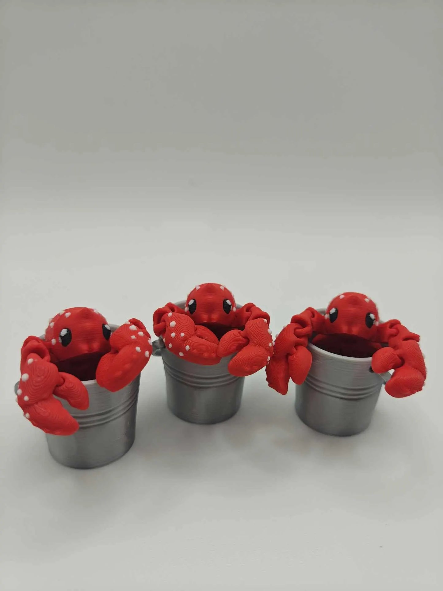 Wiggly Lobster Keychains | Lobster Bucket | Fidget Toy | Red Lobster | Shellfish | Sensory Toy | Toys for Calming