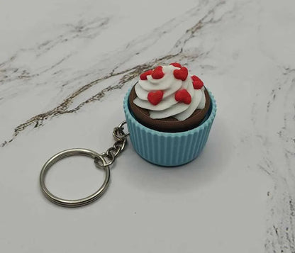 Cupcake Keychains | Valentines Cupcake | Fidget Toy | Blue Cupcake | Dessert | Sensory Toy | Toys for Calming