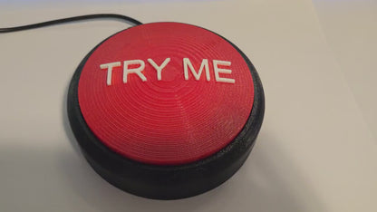 Try Me Animatronic Step Pad Button – 1/8" (3.5mm) Trigger Switch for Halloween Animatronics (10–100 ft Cable, Multi-Pack Options)
