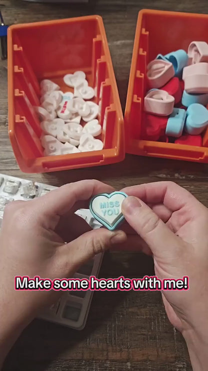 Conversation Hearts | Fidget Toys | Clicky fun | Sensory Toy | Valentines gift | Keychain Fidget Toy | Galentines Gift
