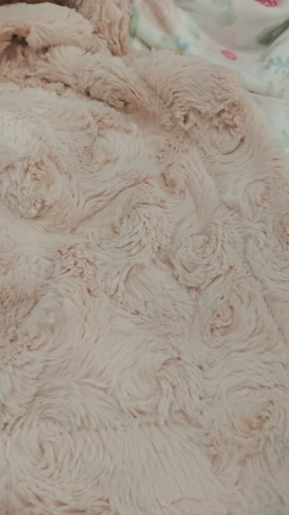 Plush Blush Floral Minky