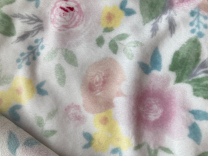 Infant Plush Blush Floral Minky - FrawstedCreations