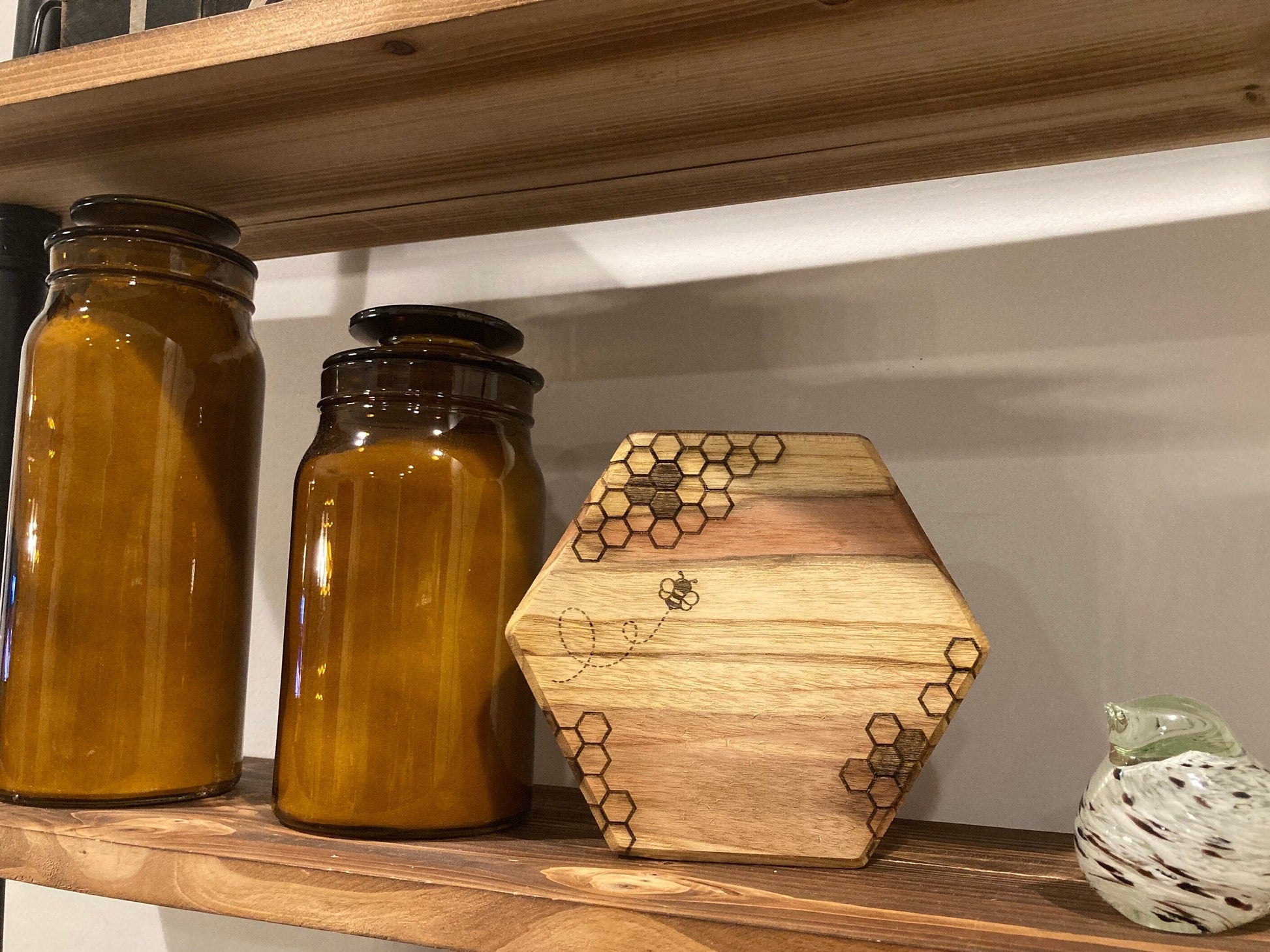 Honey and The Bee Hexagon Charcuterie and Cutting Board - FrawstedCreations